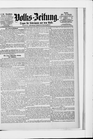 Volks-Zeitung vom 10.02.1904