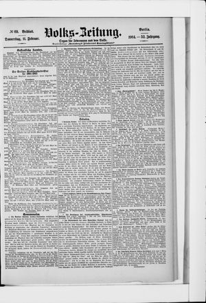 Volks-Zeitung on Feb 11, 1904