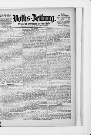 Volks-Zeitung vom 17.02.1904