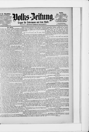 Volks-Zeitung vom 22.02.1904