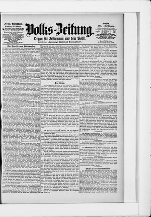 Volks-Zeitung on Feb 23, 1904