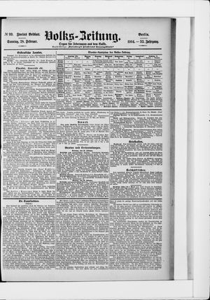 Volks-Zeitung vom 28.02.1904