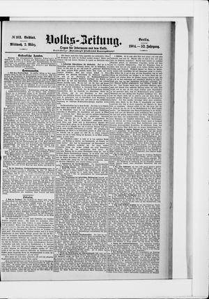 Volks-Zeitung vom 02.03.1904