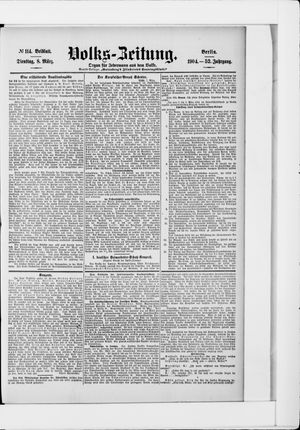 Volks-Zeitung vom 08.03.1904
