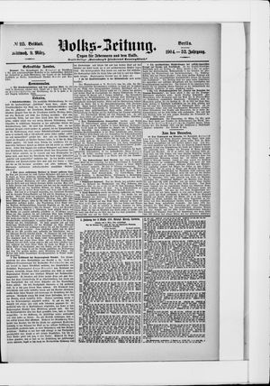 Volks-Zeitung vom 09.03.1904