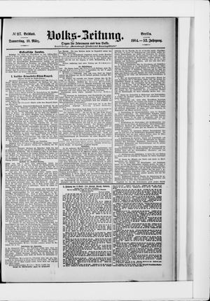 Volks-Zeitung vom 10.03.1904
