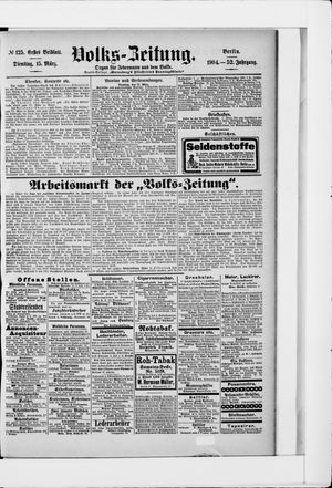 Volks-Zeitung on Mar 15, 1904