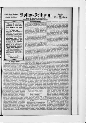 Volks-Zeitung vom 20.03.1904