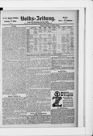 Volks-Zeitung vom 27.03.1904