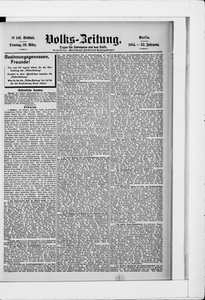 Volks-Zeitung on Mar 29, 1904