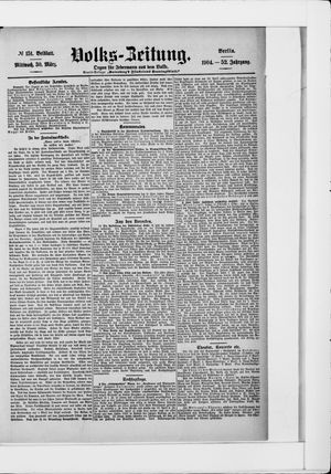 Volks-Zeitung vom 30.03.1904