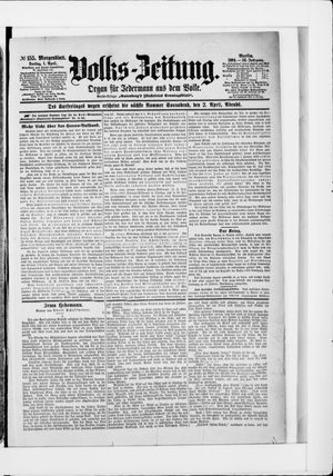 Volks-Zeitung vom 01.04.1904