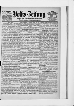 Volks-Zeitung vom 05.04.1904