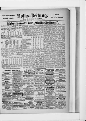 Volks-Zeitung vom 06.04.1904