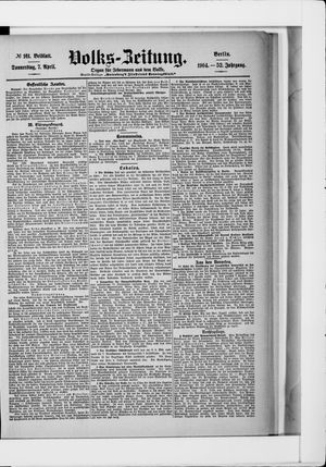 Volks-Zeitung on Apr 7, 1904