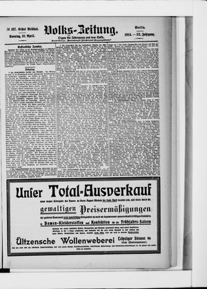 Volks-Zeitung vom 10.04.1904