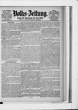 Volks-Zeitung vom 11.04.1904