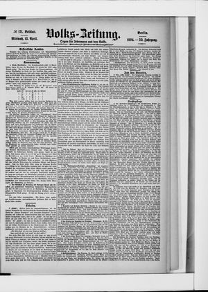 Volks-Zeitung vom 13.04.1904