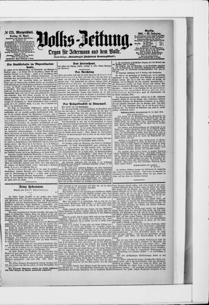Volks-Zeitung vom 15.04.1904