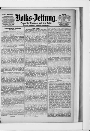 Volks-Zeitung vom 20.04.1904