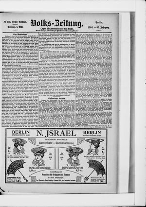 Volks-Zeitung vom 01.05.1904