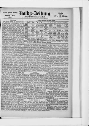 Volks-Zeitung vom 01.05.1904