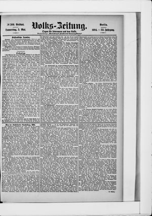 Volks-Zeitung vom 05.05.1904