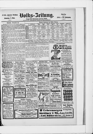 Volks-Zeitung vom 08.05.1904