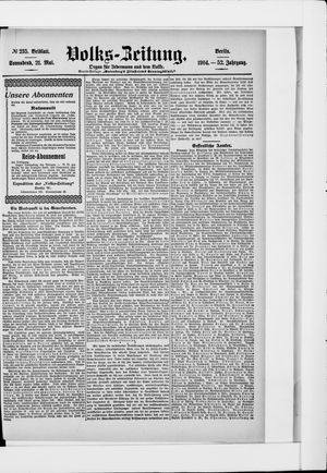 Volks-Zeitung vom 21.05.1904