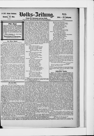 Volks-Zeitung vom 22.05.1904
