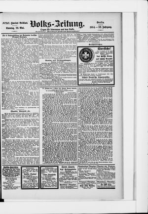 Volks-Zeitung vom 29.05.1904