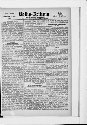Volks-Zeitung vom 02.06.1904