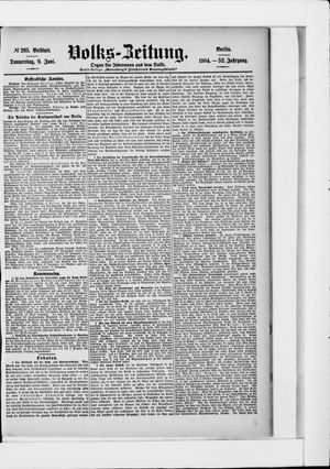 Volks-Zeitung vom 09.06.1904