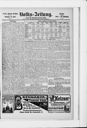 Volks-Zeitung vom 12.06.1904