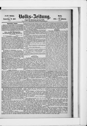 Volks-Zeitung vom 16.06.1904
