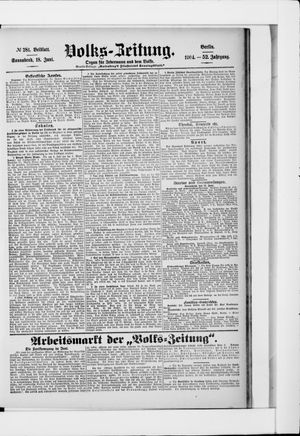 Volks-Zeitung vom 18.06.1904