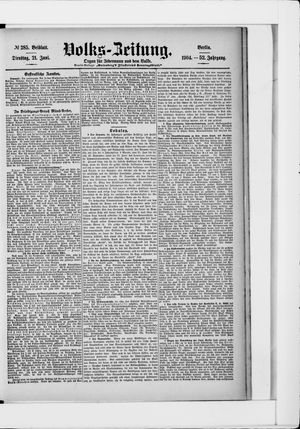 Volks-Zeitung on Jun 21, 1904
