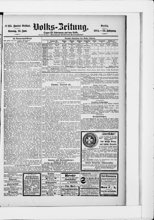 Volks-Zeitung vom 26.06.1904