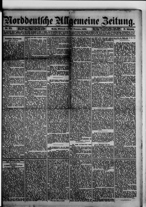 Norddeutsche allgemeine Zeitung vom 20.11.1878