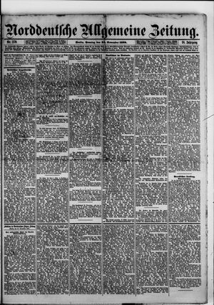 Norddeutsche allgemeine Zeitung vom 24.11.1878