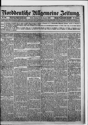 Norddeutsche allgemeine Zeitung vom 22.12.1878