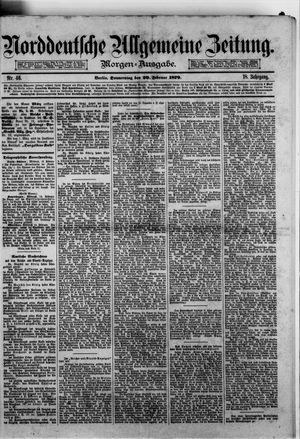Norddeutsche allgemeine Zeitung vom 20.02.1879