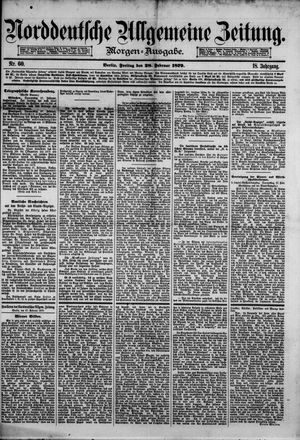 Norddeutsche allgemeine Zeitung on Feb 28, 1879