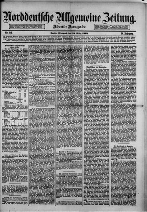 Norddeutsche allgemeine Zeitung vom 19.03.1879