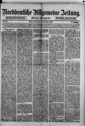Norddeutsche allgemeine Zeitung vom 20.03.1879
