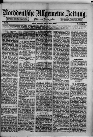 Norddeutsche allgemeine Zeitung vom 22.03.1879