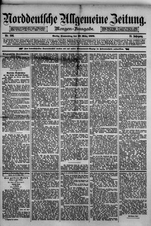 Norddeutsche allgemeine Zeitung on Mar 27, 1879