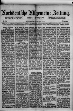 Norddeutsche allgemeine Zeitung vom 31.03.1879