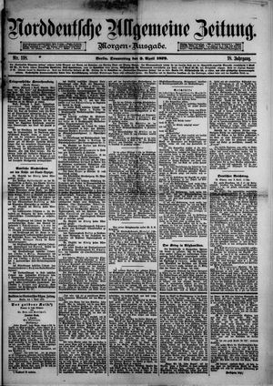 Norddeutsche allgemeine Zeitung on Apr 3, 1879
