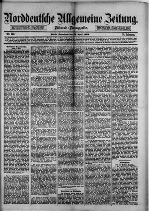 Norddeutsche allgemeine Zeitung on Apr 12, 1879